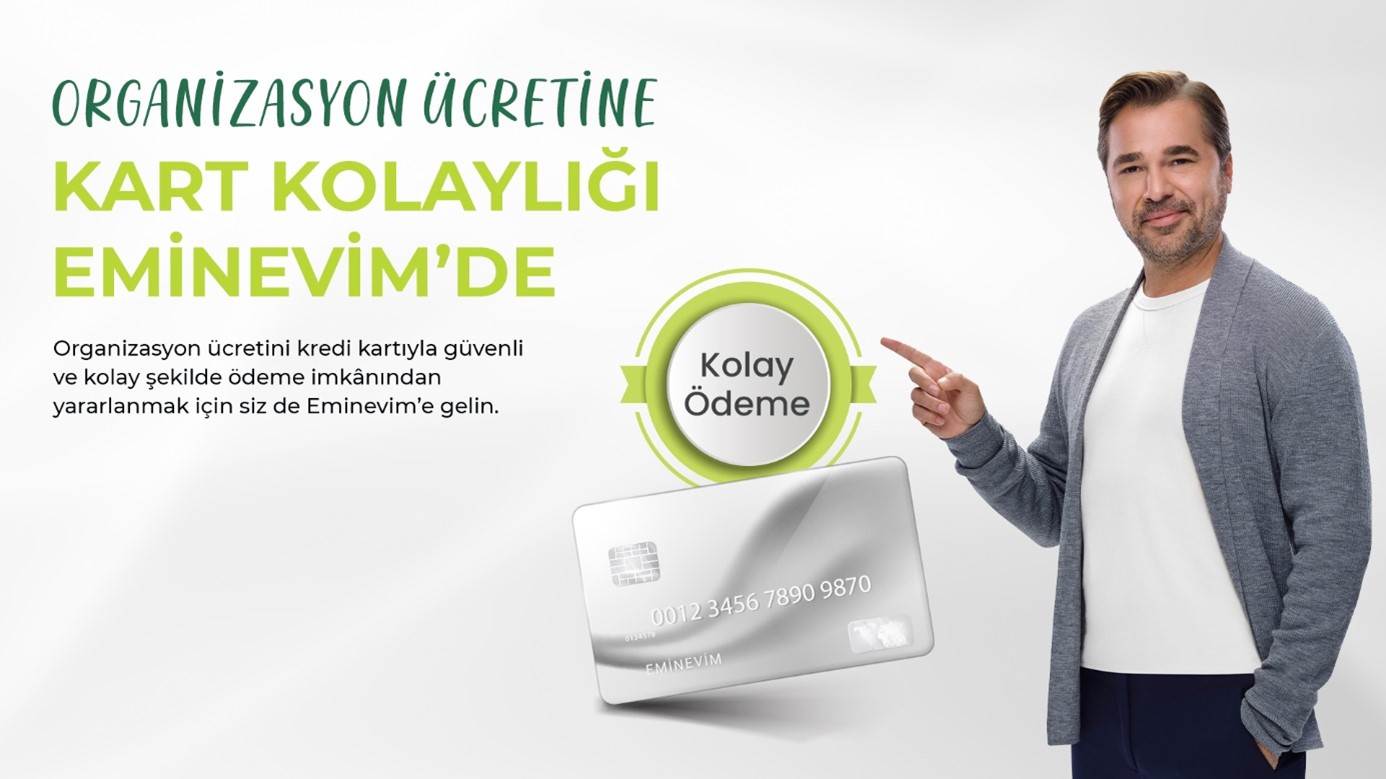 Organizasyon Ücretine Kart Kolaylığı