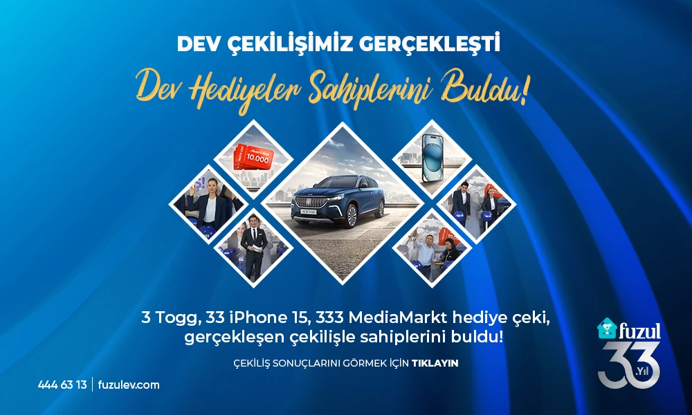 Dev Çekilişimiz Gerçekleşti
