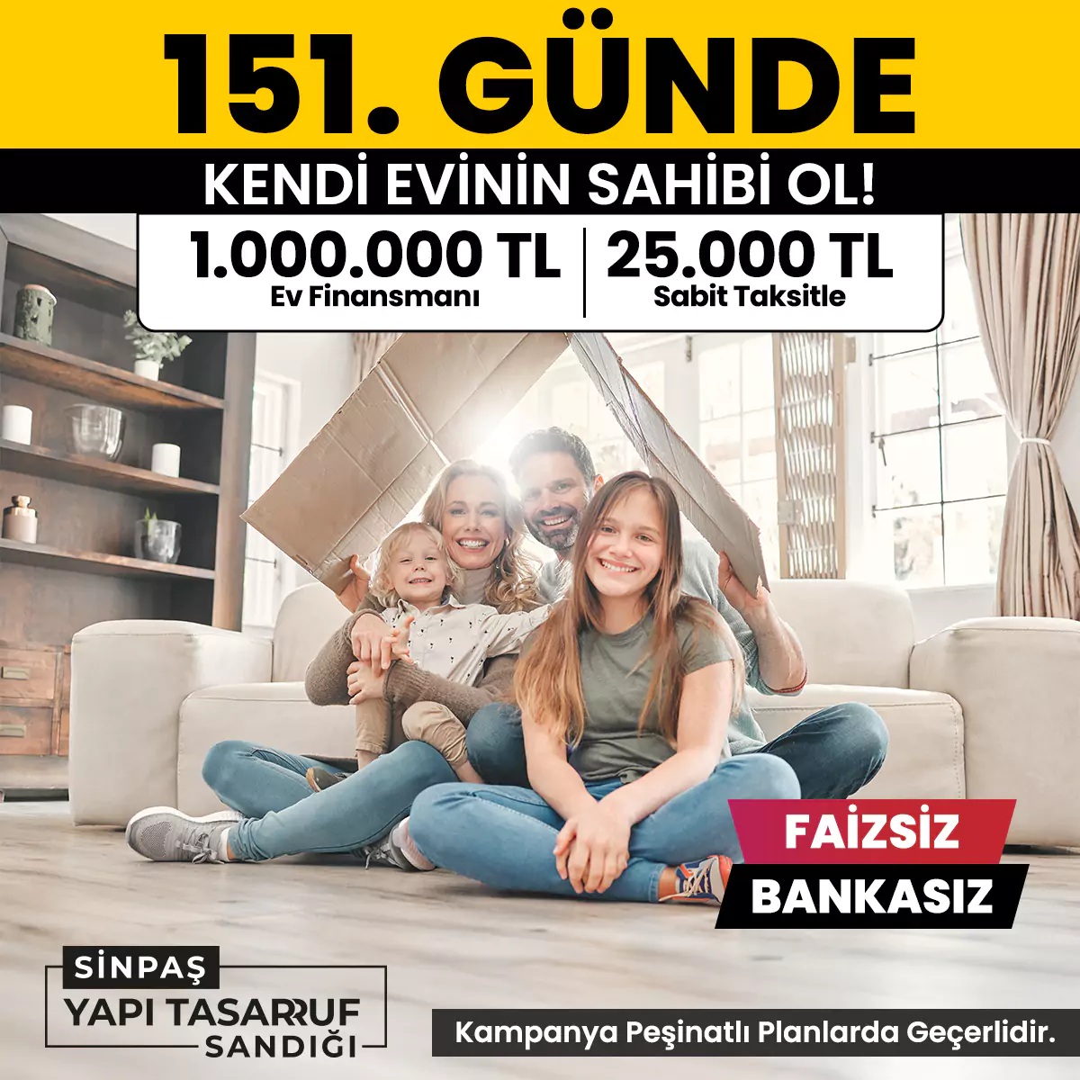 151. günde evin teslim!